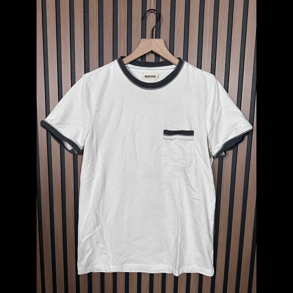 Taylor Stitch Tops - Taylor Stitch T Shirt 40 / L Womens White Pocket Tee Short Sleeve Cotton